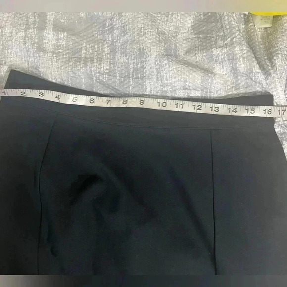 LANDS END’ BLACK MIDI PENCIL STRAIGHT SKIRT STRETCH BUSINESS SIZE 10 LARGE - Picture 5 of 8